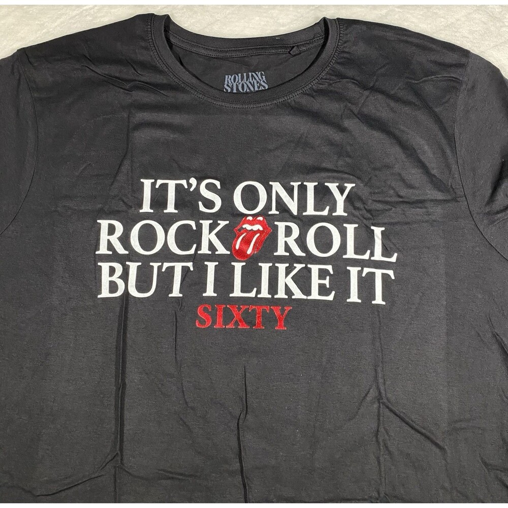 Rolling Stones Rock Off Graphic Tee It's Only Rock & Roll But I Like It Sixty 2X